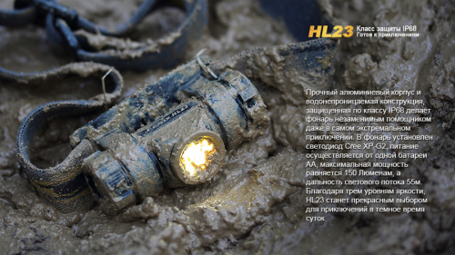 Налобный фонарь Fenix HL23 Cree XP-G2 R5 фото 7